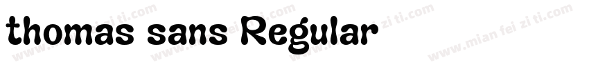 thomas sans Regular字体转换